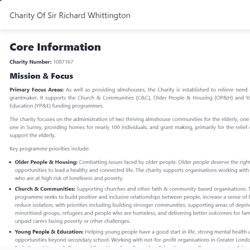 Funder research and alignment illustration