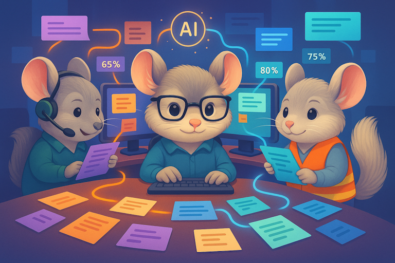 Multiple project management illustration