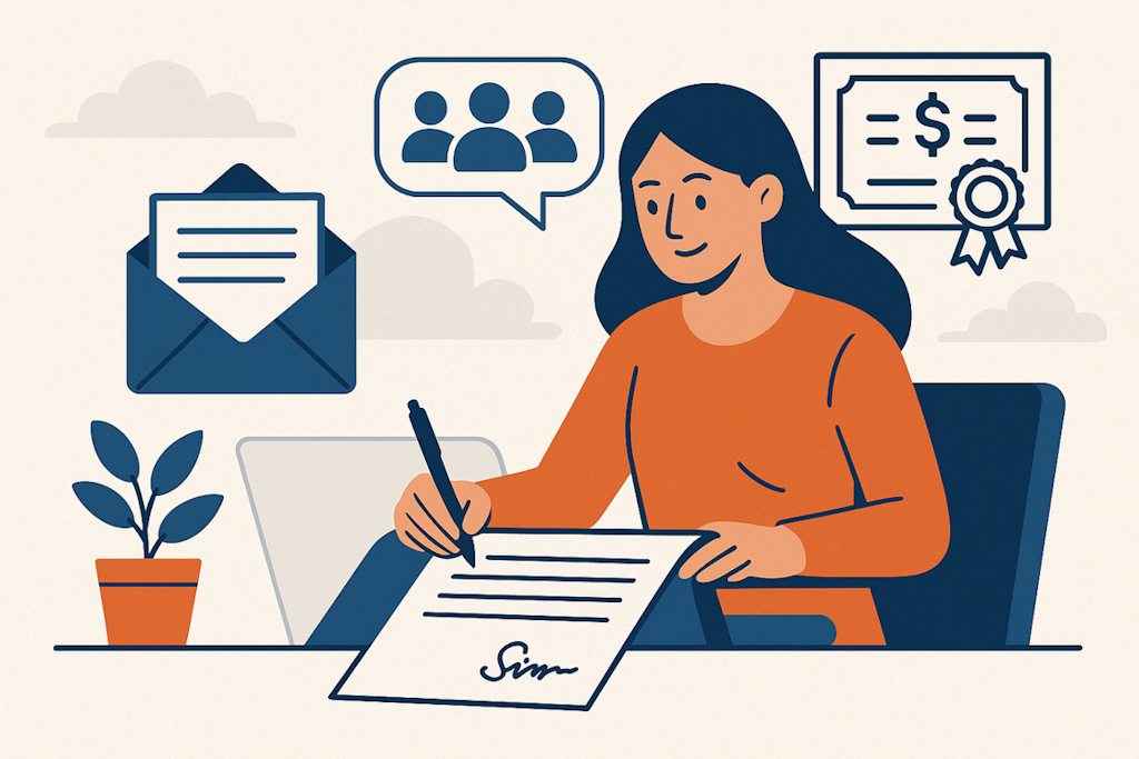 How to get support letters for grant applications