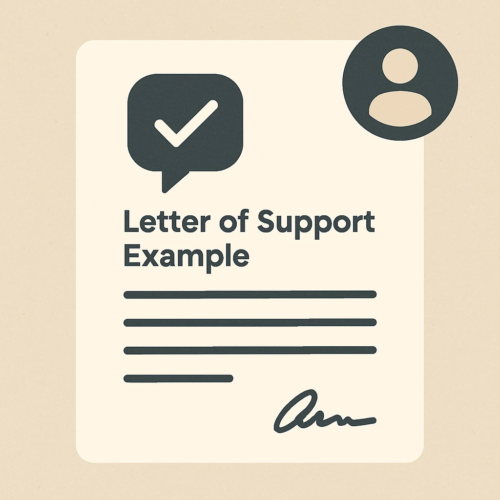 Letter of support for grant applications