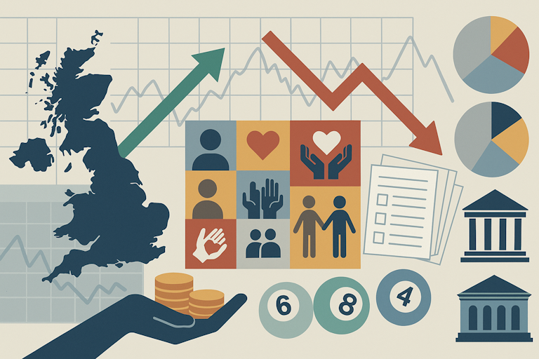 UK charity grant funding success rates trends